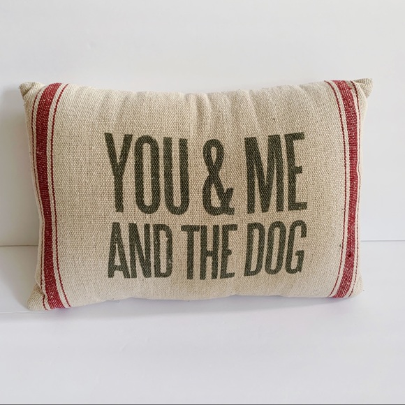 Primitives by Kathy Other - You & Me and The Dog Pillow - Accent Pillow
